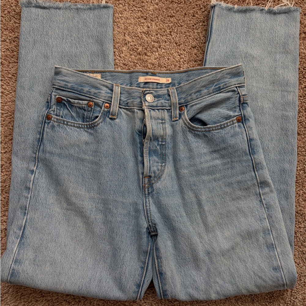 Levi's Light Blue Straight Leg Jeans